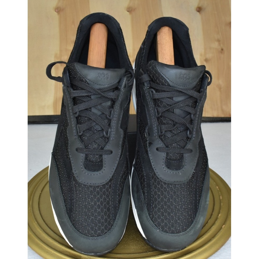 SAS Journey Mesh Men Shoes Size 13 Narrow Walking Black Suede Lace Up Sneakers - Picture 6 of 11